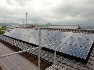 焼津市O様てい太陽光設置致しました