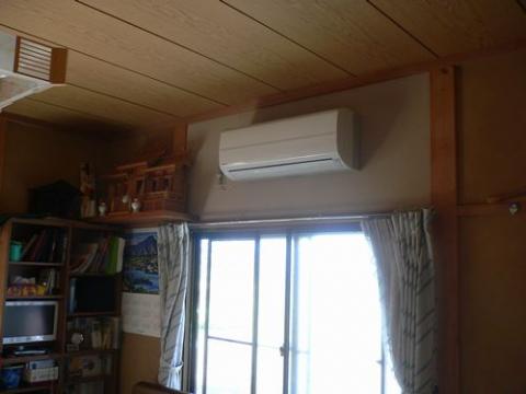 長野県安曇野市でエアコン工事