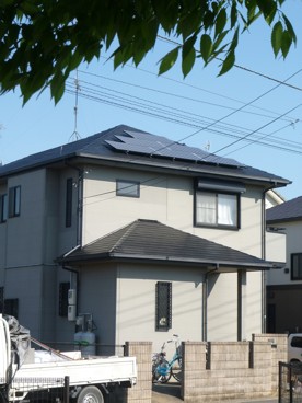 埼玉県 北足立郡伊奈町西小針　Nさま邸　太陽光発電・オール電化（エコキュート・IH）工事