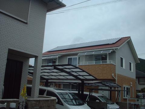 大阪府豊能町ときわ台Ｎ様邸　太陽光発電システム施工！！
