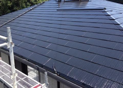 牧之原市道場地区　T様邸屋根塗装工事完工致しました。