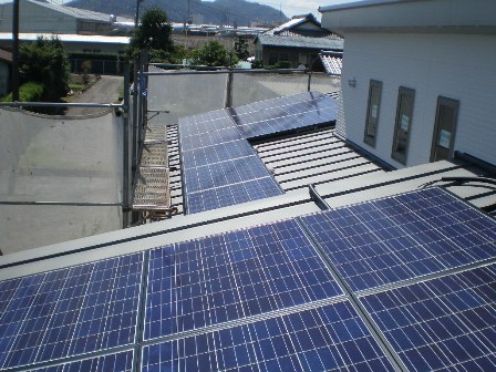 可児市土田　太陽光発電取付ました