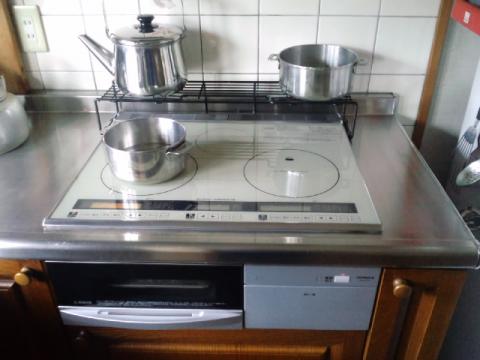 福山市　Ｉ様　ＩＨクッキングヒ−タ−設置工事