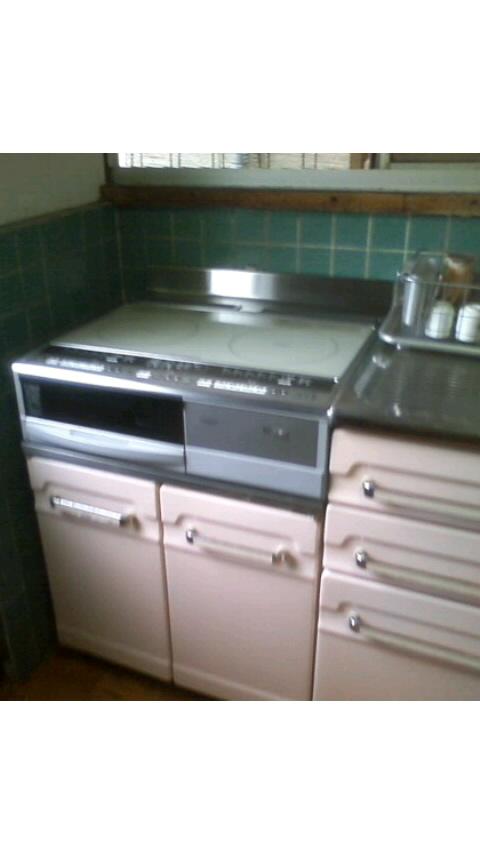 福山市　Ｋ様　　ＩＨクッキングヒ−タ−設置工事