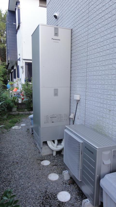 静岡県沼津市エコキュート設置工事