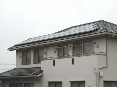 愛知県日進市　長州太陽光発電システム　ＨＩＴ 3.15kw設置