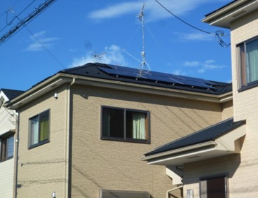 埼玉県 三郷市戸ケ崎　Kさま邸　太陽光発電システム設置工事