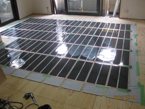 アルシステム床暖房施工