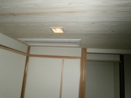 ビルトインエアコン設置