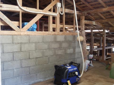 非常用発電機工事