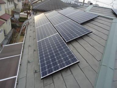 埼玉県 北足立郡伊奈町西小針　Fさま邸　太陽光発電システム設置工事