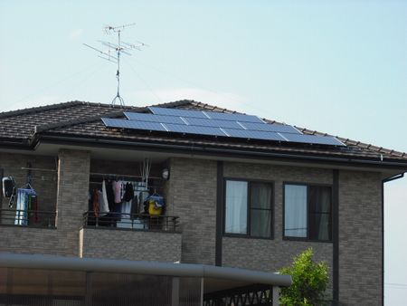 岐阜県各務原市　サンヨー太陽光発電システム　HIT　設置