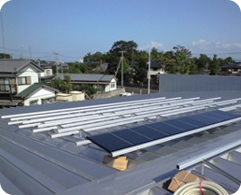 Honda Cars水戸・勝田北店様に太陽光発電設置2