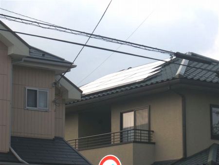 東京都町田市　長州太陽光発電システム　HIT　設置