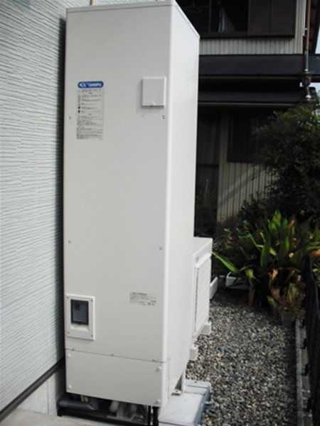 岐阜県大垣市　長府エコキュート　オール電化設置