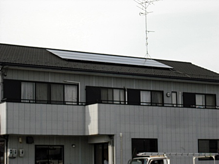 岐阜県大垣市　サンヨー太陽光発電システム　HIT　設置