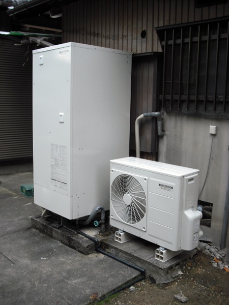 愛知県愛知郡　コロナエコキュート　オール電化設置
