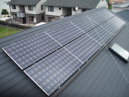 愛知県清洲市　長州太陽光発電システム　HIT設置