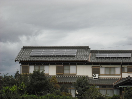 岐阜県大垣市　サンヨー太陽光発電HIT  設置
