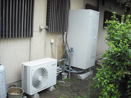 愛知県碧南市　コロナエコキュート　オール電化設置