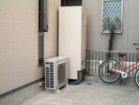 愛知県北名古屋市　ダイキンエコキュート　オール電化設置