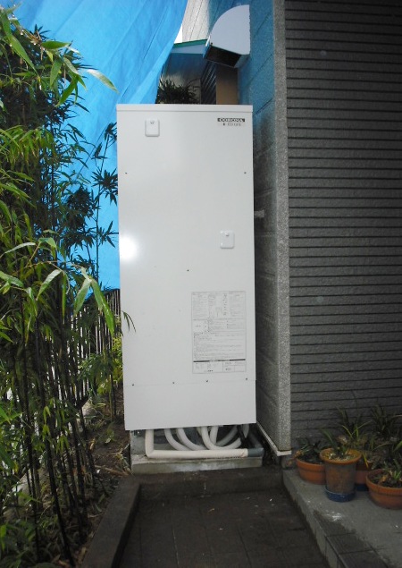 愛知県知立市　コロナエコキュート　オール電化設置