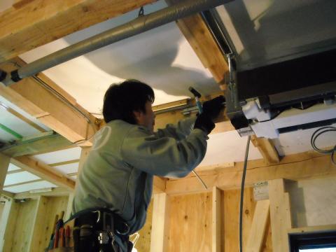 天井カセットエアコン工事　相模原市相生Ｈ様邸