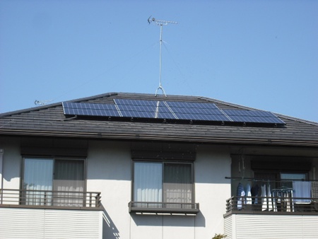 岐阜県大垣市 サンヨー太陽光発電HIT 設置