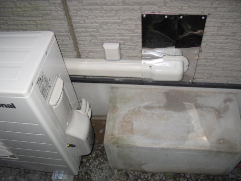 追焚き口でわかる「オール電化」の工事