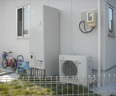 愛知県江南市　ダイキンエコキュート　オール電化設置