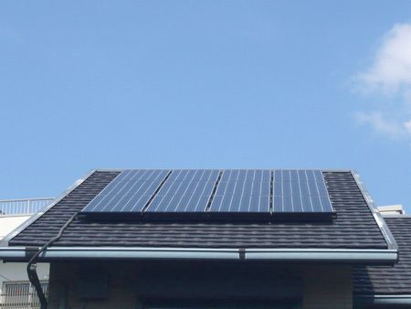 愛知県　太陽光発電システム　HIT設置