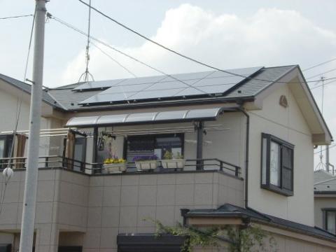 鴻巣市S様邸　三洋太陽光発電3.00kW工事