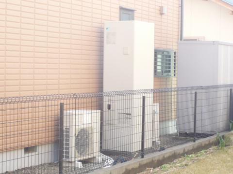 三島市エコキュート+ヒートポンプ式床暖