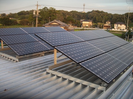 愛知県豊田市　長州太陽光発電HIT　設置