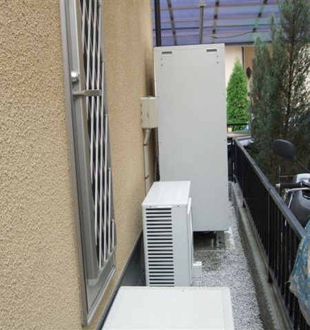 埼玉県本庄市　コロナエコキュート　オール電化設置