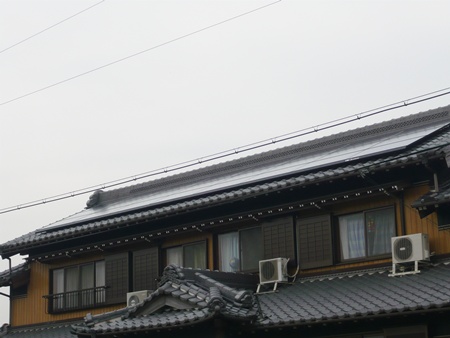 愛知県西尾市　サンヨー太陽光発電HIT 設置