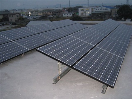 愛知県豊田市　長州太陽光発電HIT　設置