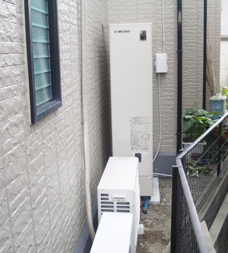 愛知県江南市　長州エコキュート　オール電化設置