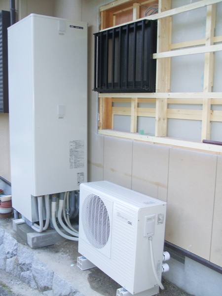 愛知県豊田市　コロナエコキュート　オール電化設置