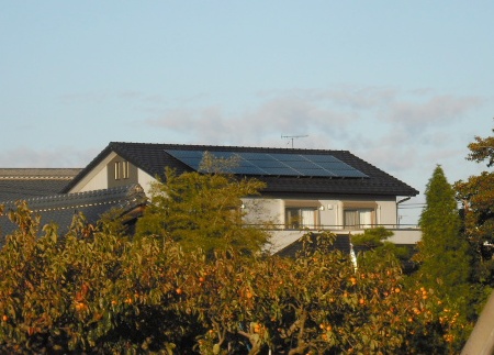 岐阜県羽島市　サンヨー太陽光発電HIT 設置