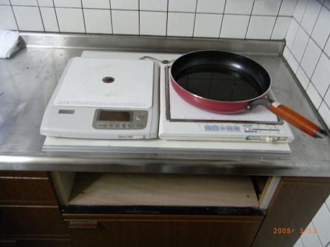 【卓上ＩＨのビルトイン風!?】