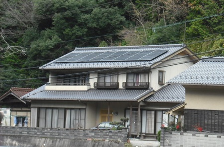 愛知県豊田市　長州太陽光発電HIT　設置