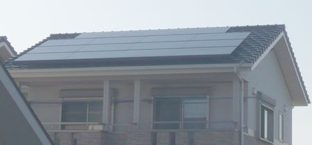 愛知県　太陽光発電システム　HIT設置