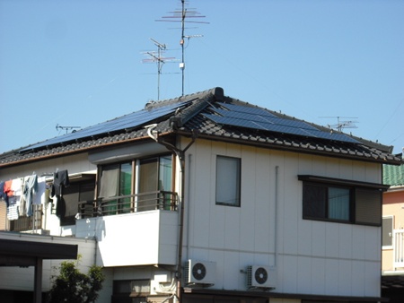 岐阜県瑞穂市　サンヨー太陽光発電HIT 設置