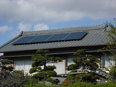 愛知県海部郡　サンヨー太陽光発電HIT 設置