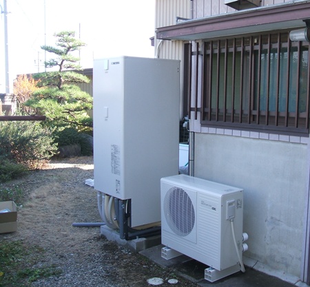愛知県豊川市　長州エコキュート　オール電化設置