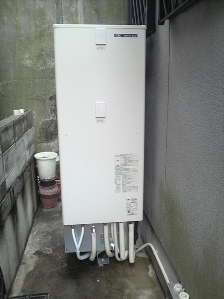 京都府京都市　長州エコキュート　オール電化設置