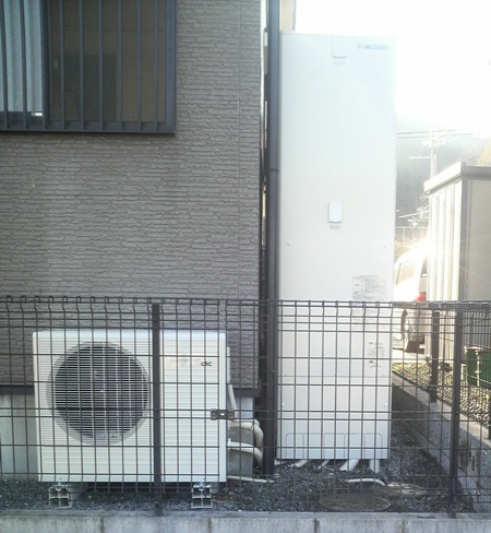 京都府亀岡市　長州エコキュート　オール電化設置