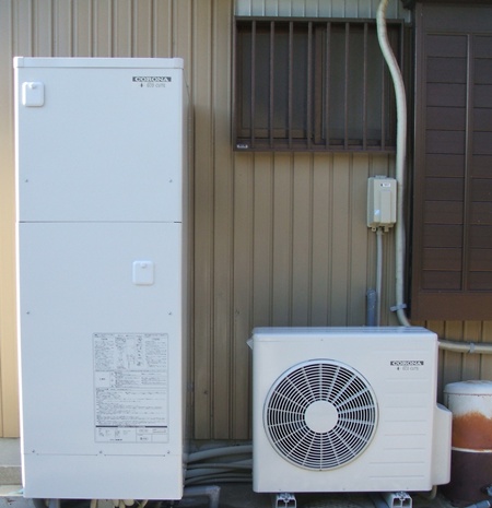 愛知県蒲郡市　コロナエコキュート オール電化設置