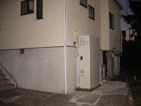 駿東郡清水町エコキュート　ダイキン薄型タイプ設置